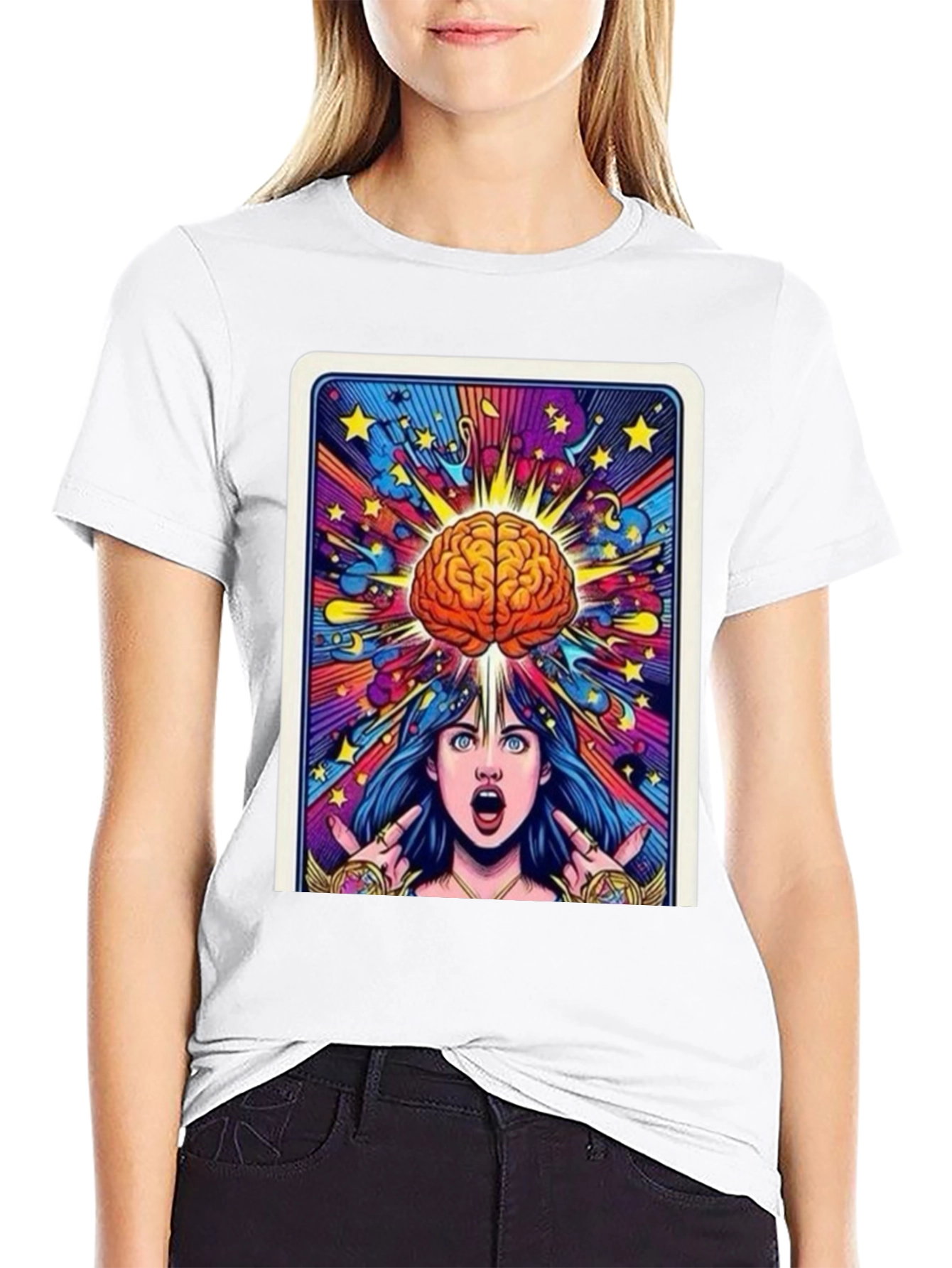 Mind Expansion Graphic Tee - Black Cotton Unisex
