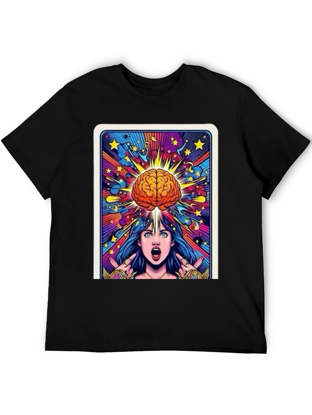 Mind Expansion Graphic Tee - Black Cotton Unisex
