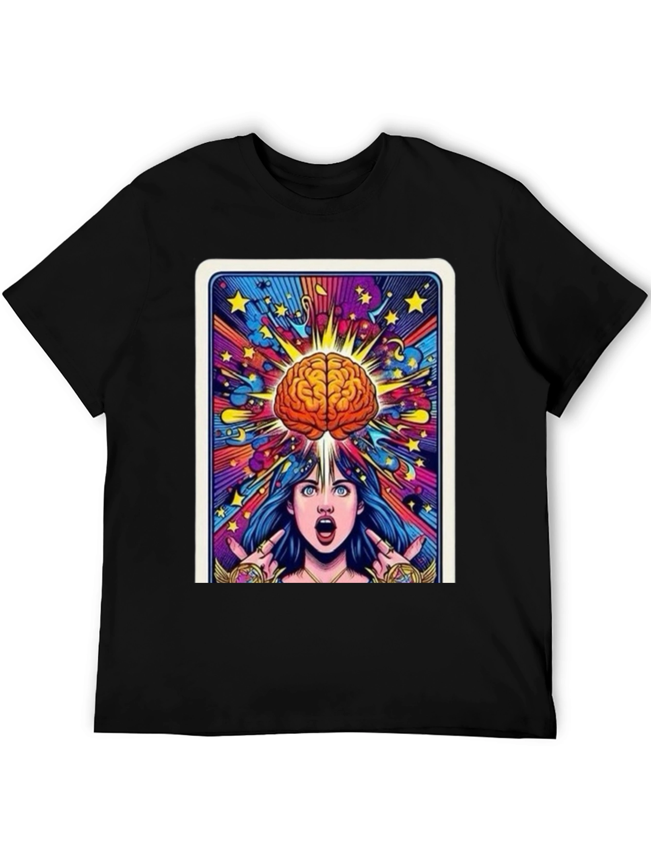 Mind Expansion Graphic Tee - Black Cotton Unisex