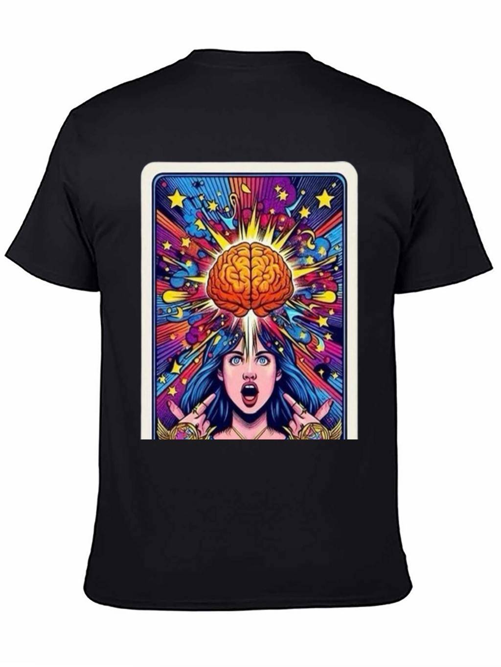 Mind Expansion Graphic Tee - Black Cotton Unisex