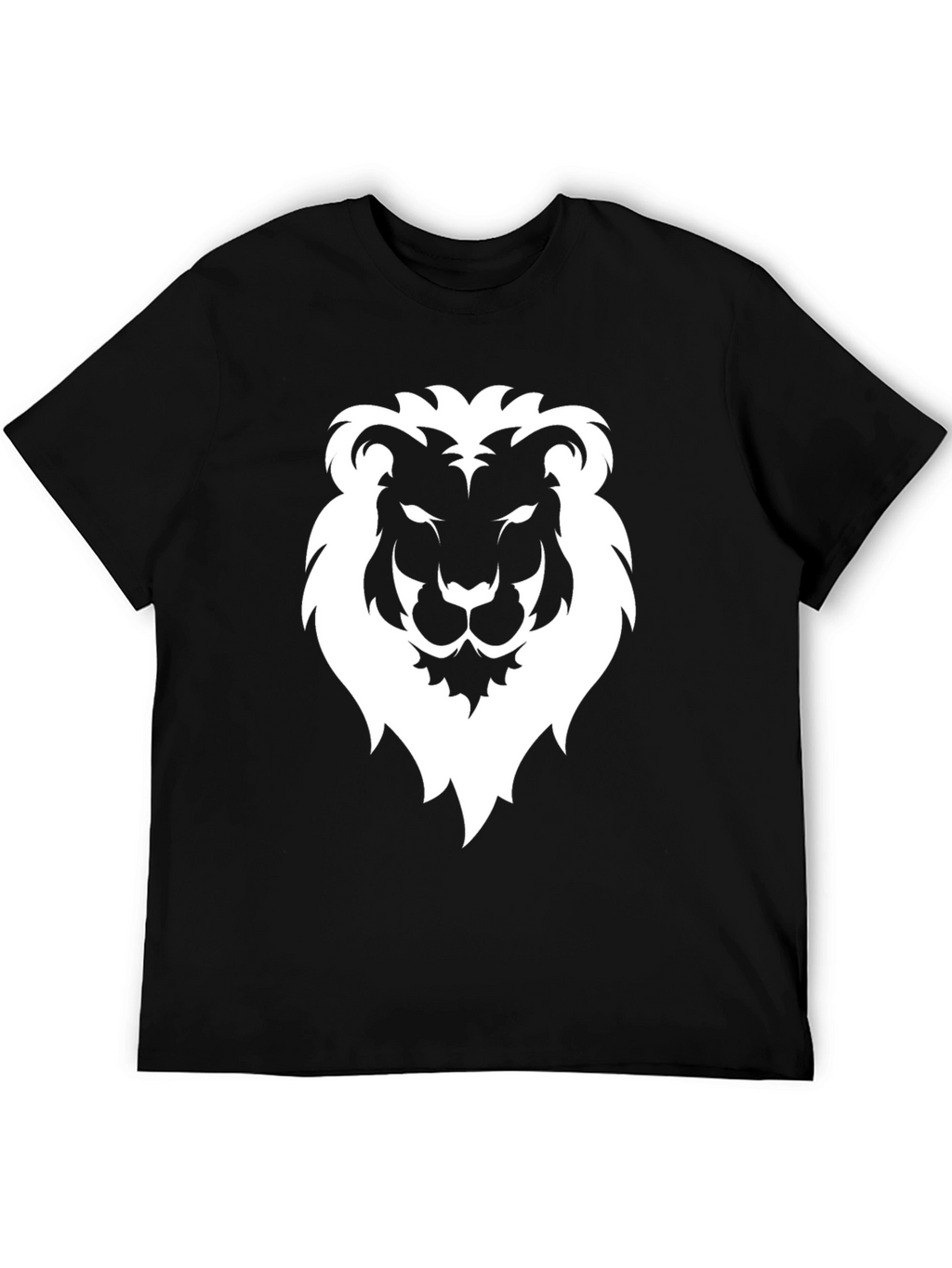 Lion Graphic Tee - Mens Black Short Sleeve