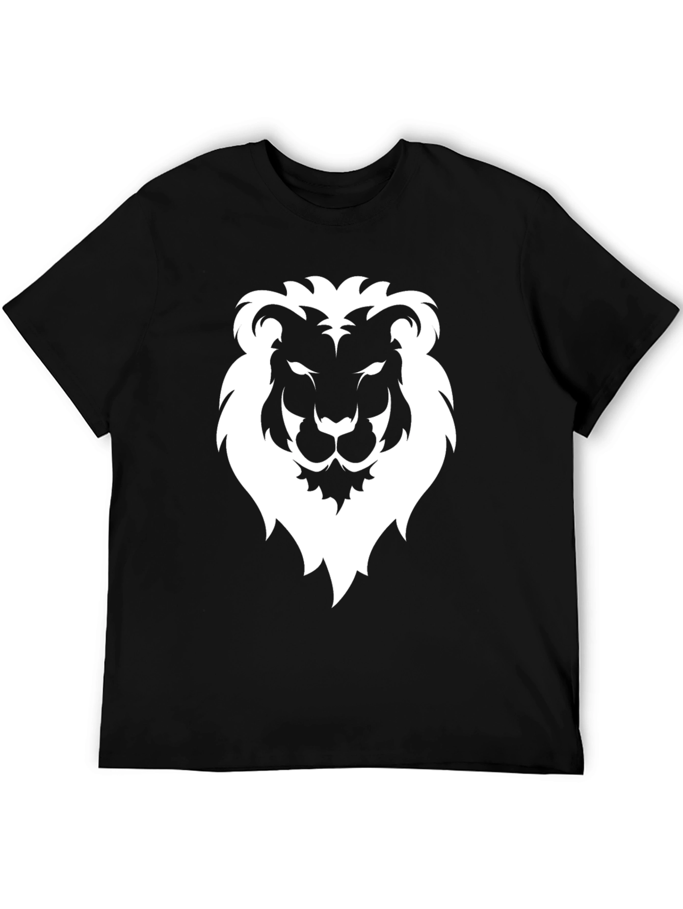 Lion Graphic Tee - Mens Black Short Sleeve