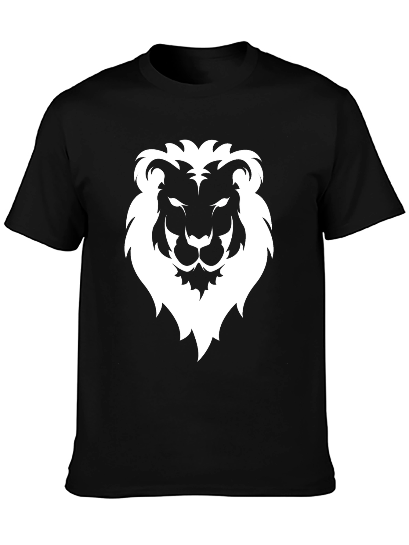 Lion Graphic Tee - Mens Black Short Sleeve