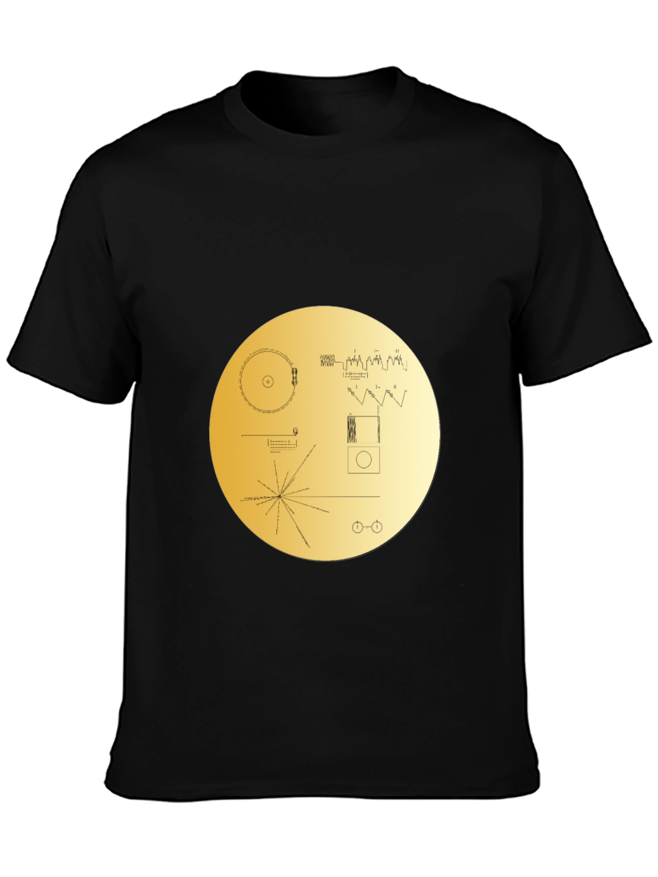 Voyager Golden Record Graphic Tee - Black