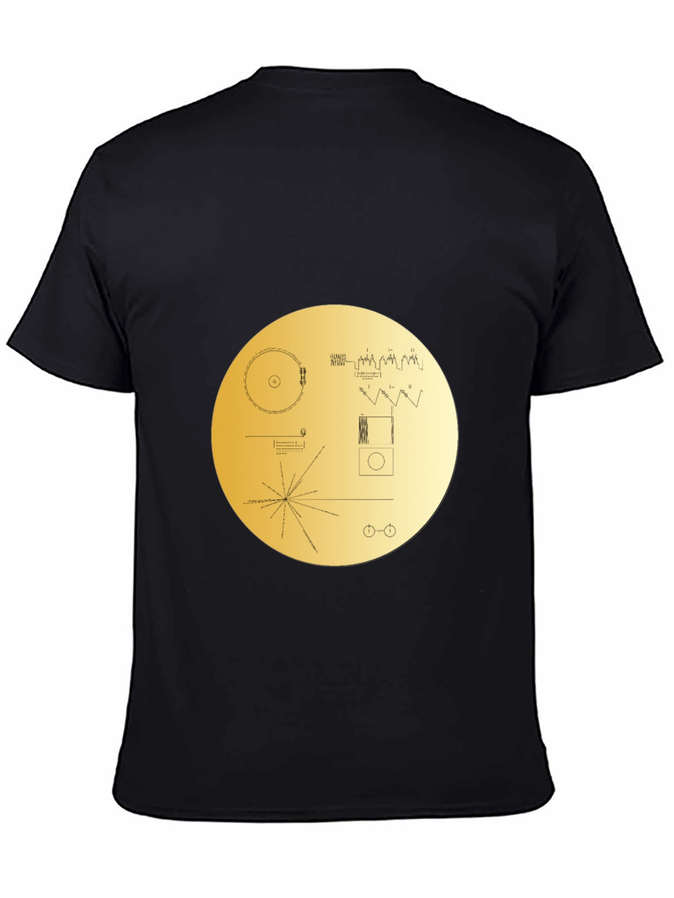 Voyager Golden Record Graphic Tee - Black