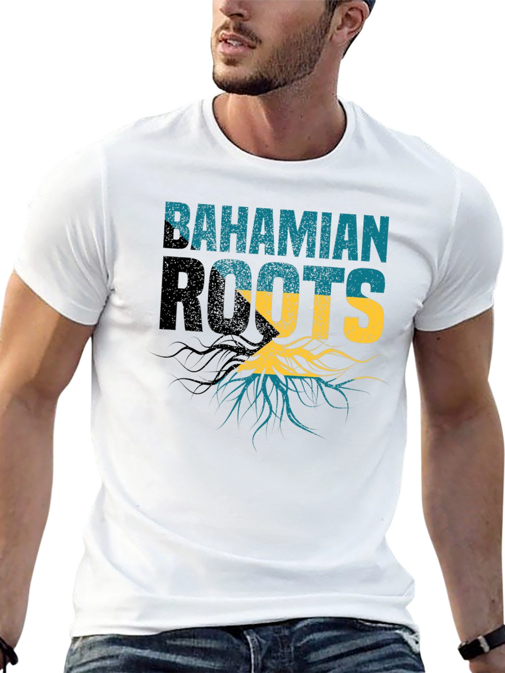 Bahamian Roots Black T-Shirt