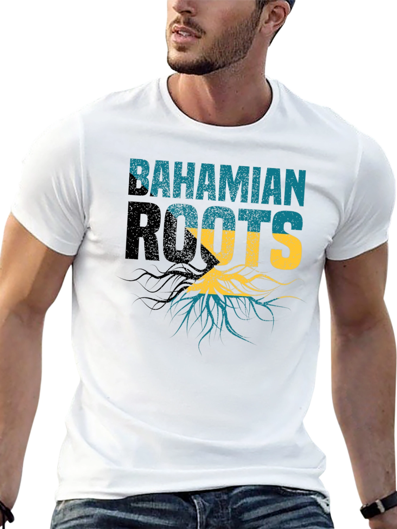 Bahamian Roots Black T-Shirt