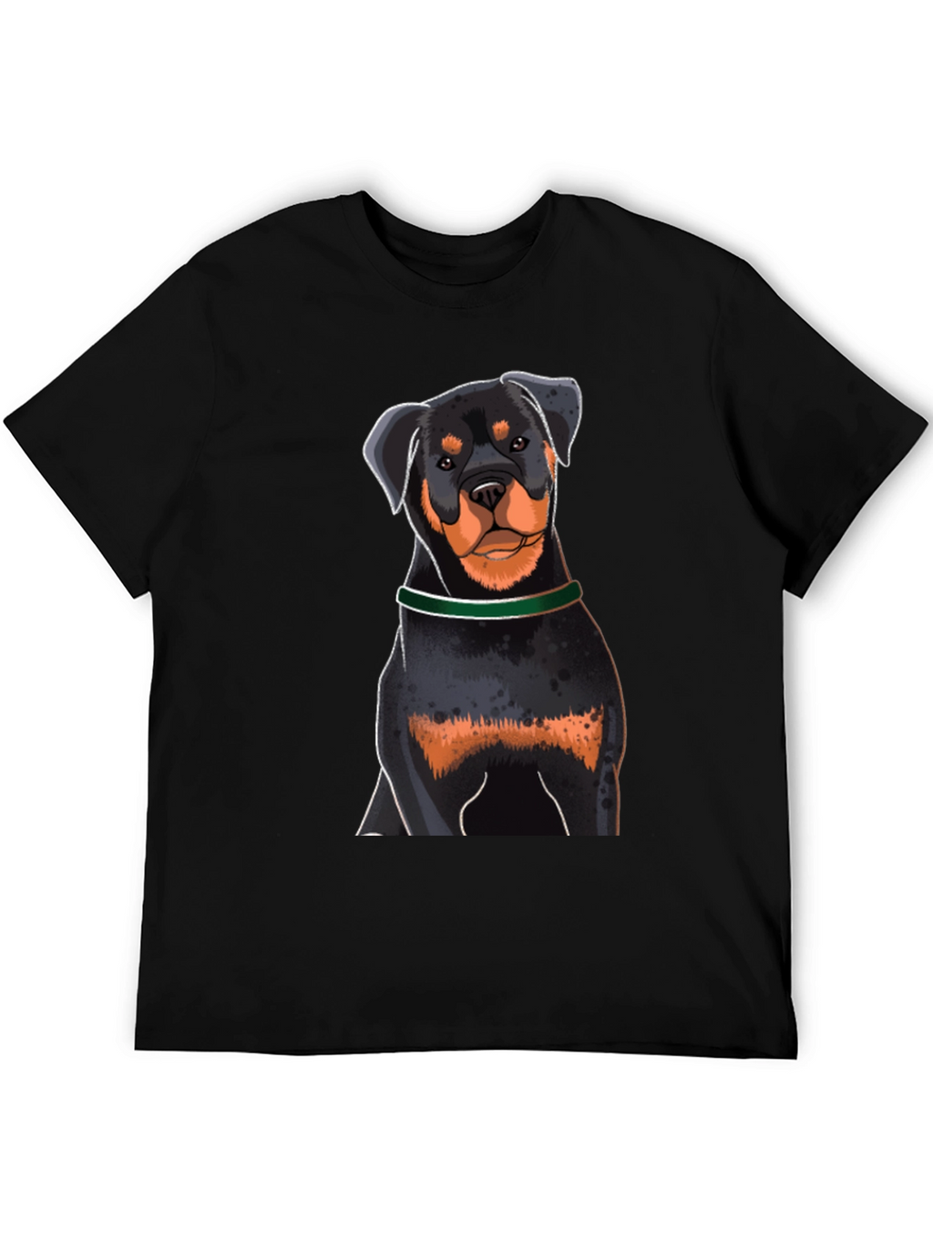 Rottweiler Graphic Tee - Dog Lovers Black T-Shirt