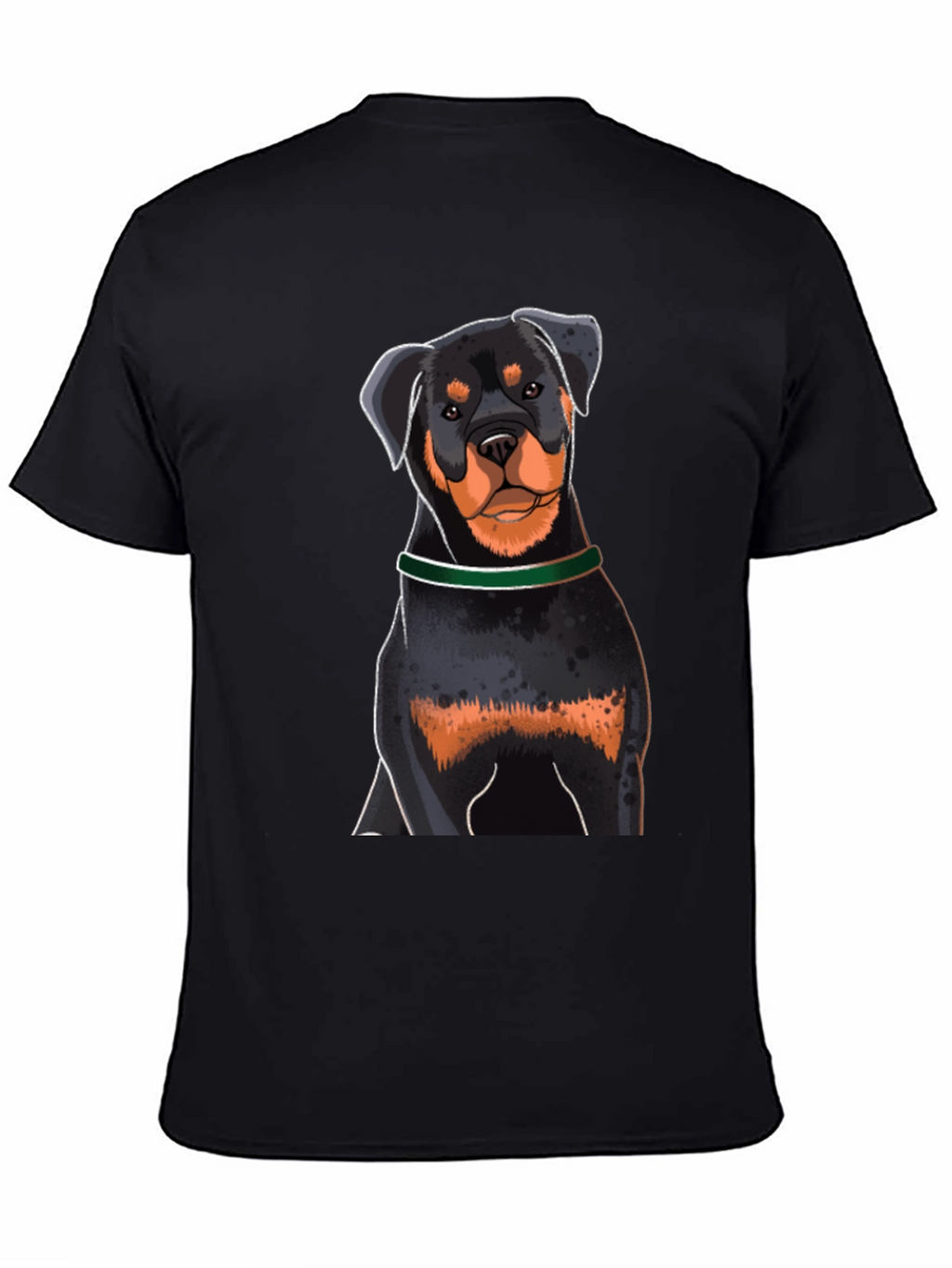 Rottweiler Graphic Tee - Dog Lovers Black T-Shirt