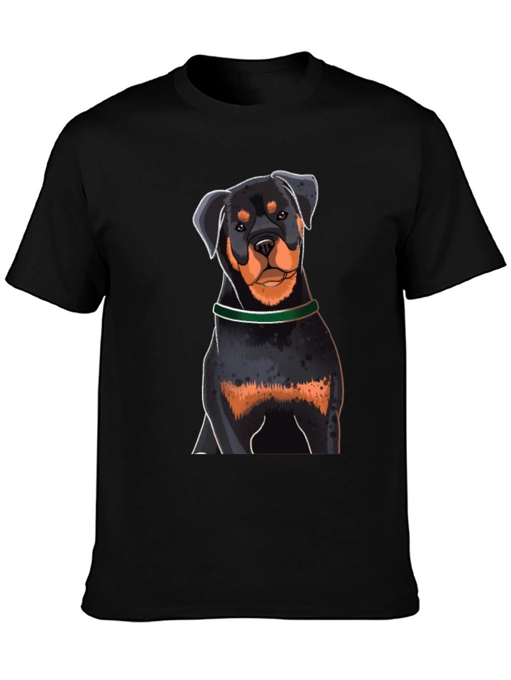 Rottweiler Graphic Tee - Dog Lovers Black T-Shirt