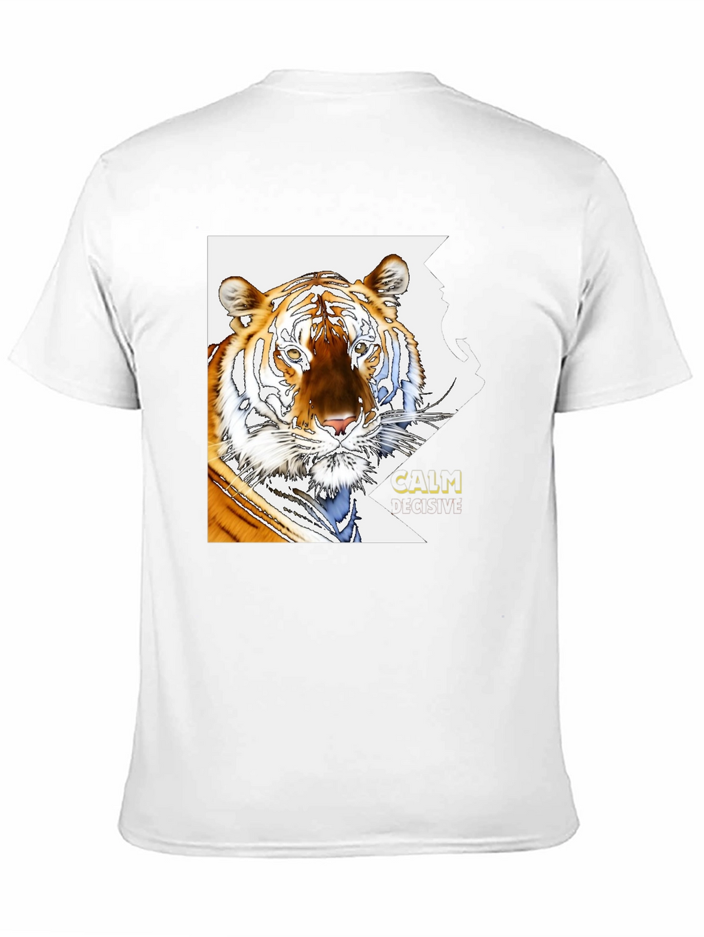 Tiger Graphic Print T-Shirt - Calm & Decisive Tee