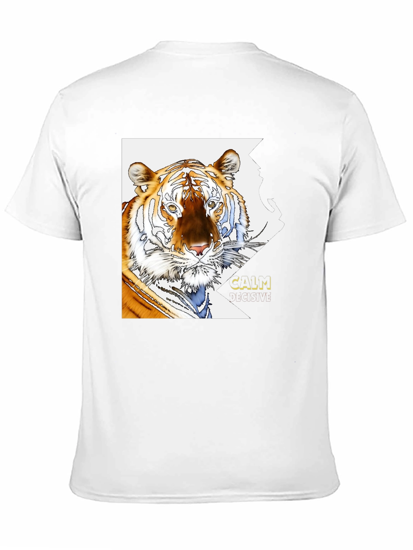 Tiger Graphic Print T-Shirt - Calm & Decisive Tee