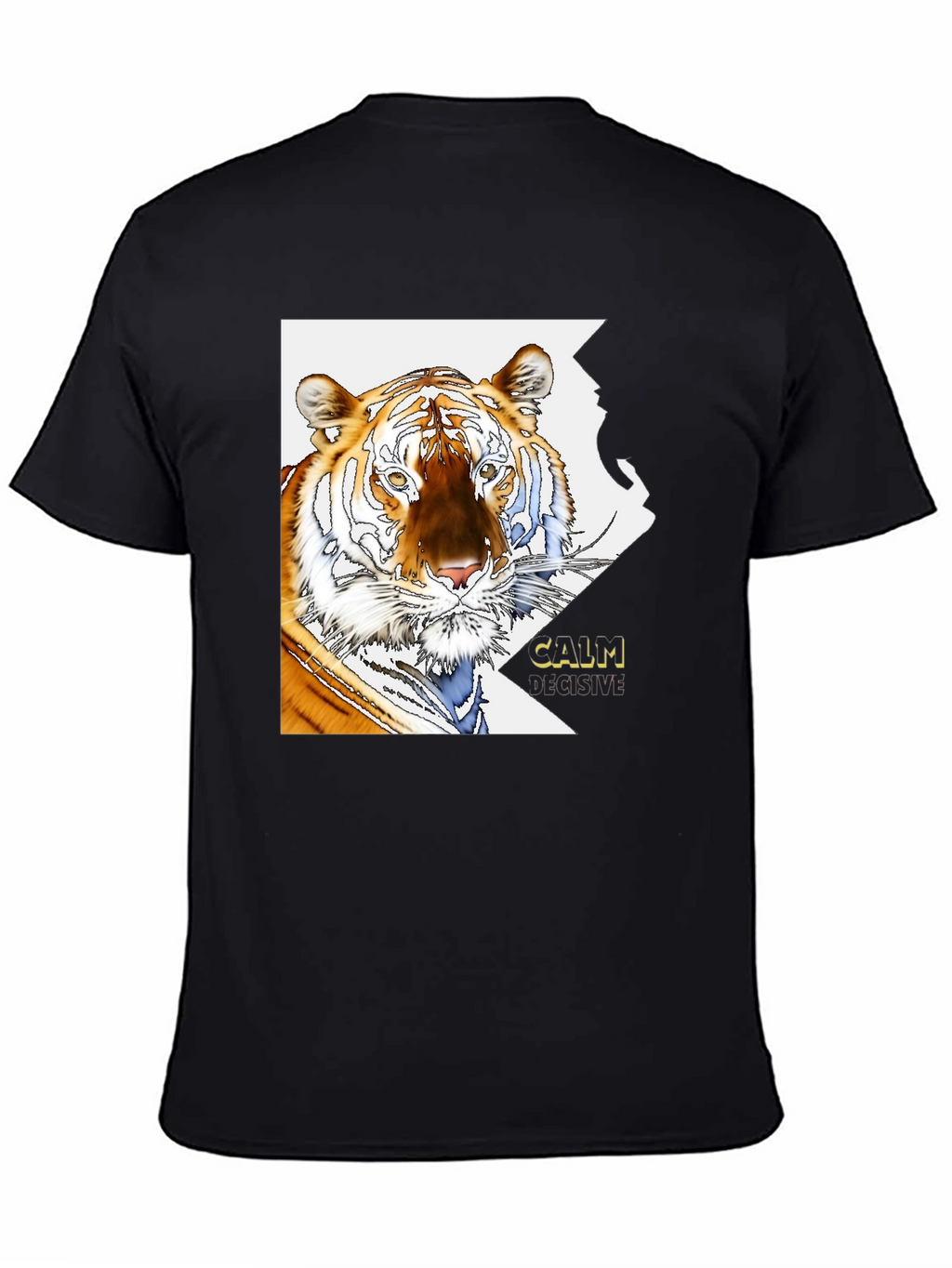 Tiger Graphic Print T-Shirt - Calm & Decisive Tee