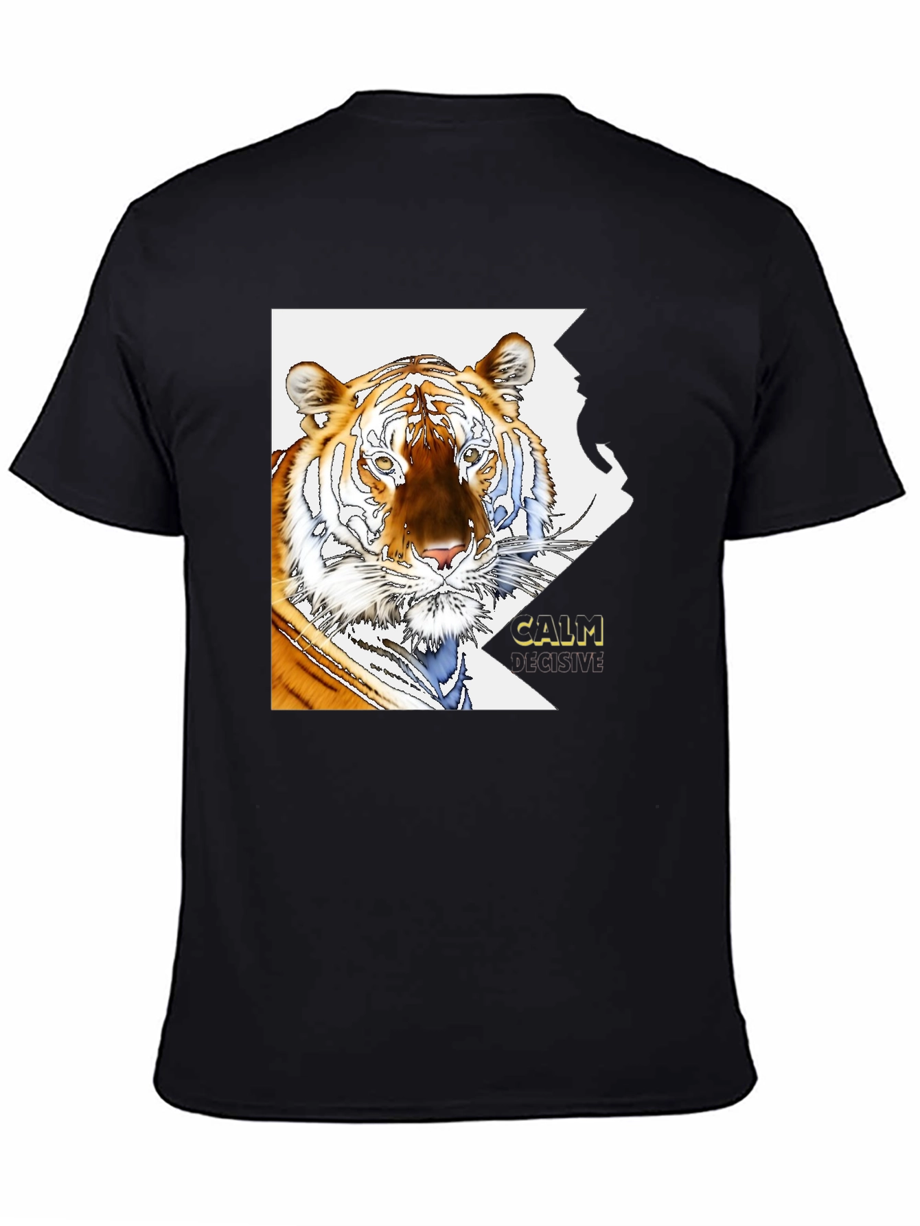 Tiger Graphic Print T-Shirt - Calm & Decisive Tee