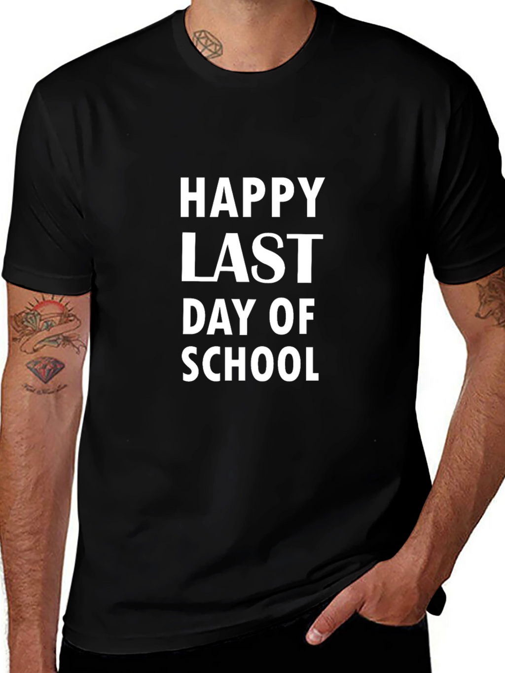 Happy Last Day of School Black T-Shirt