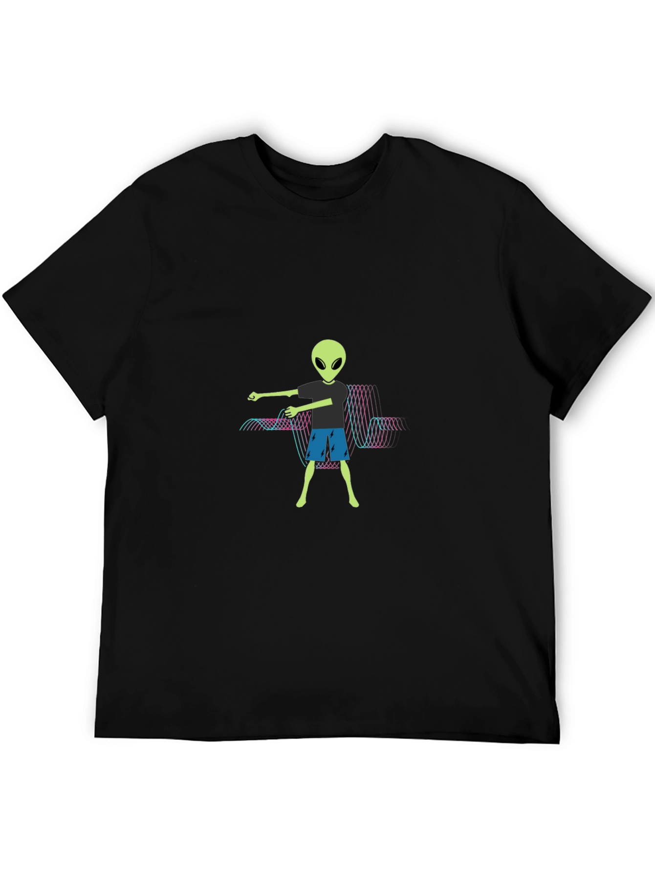 Alien Graphic Tee - Mens Black T-Shirt