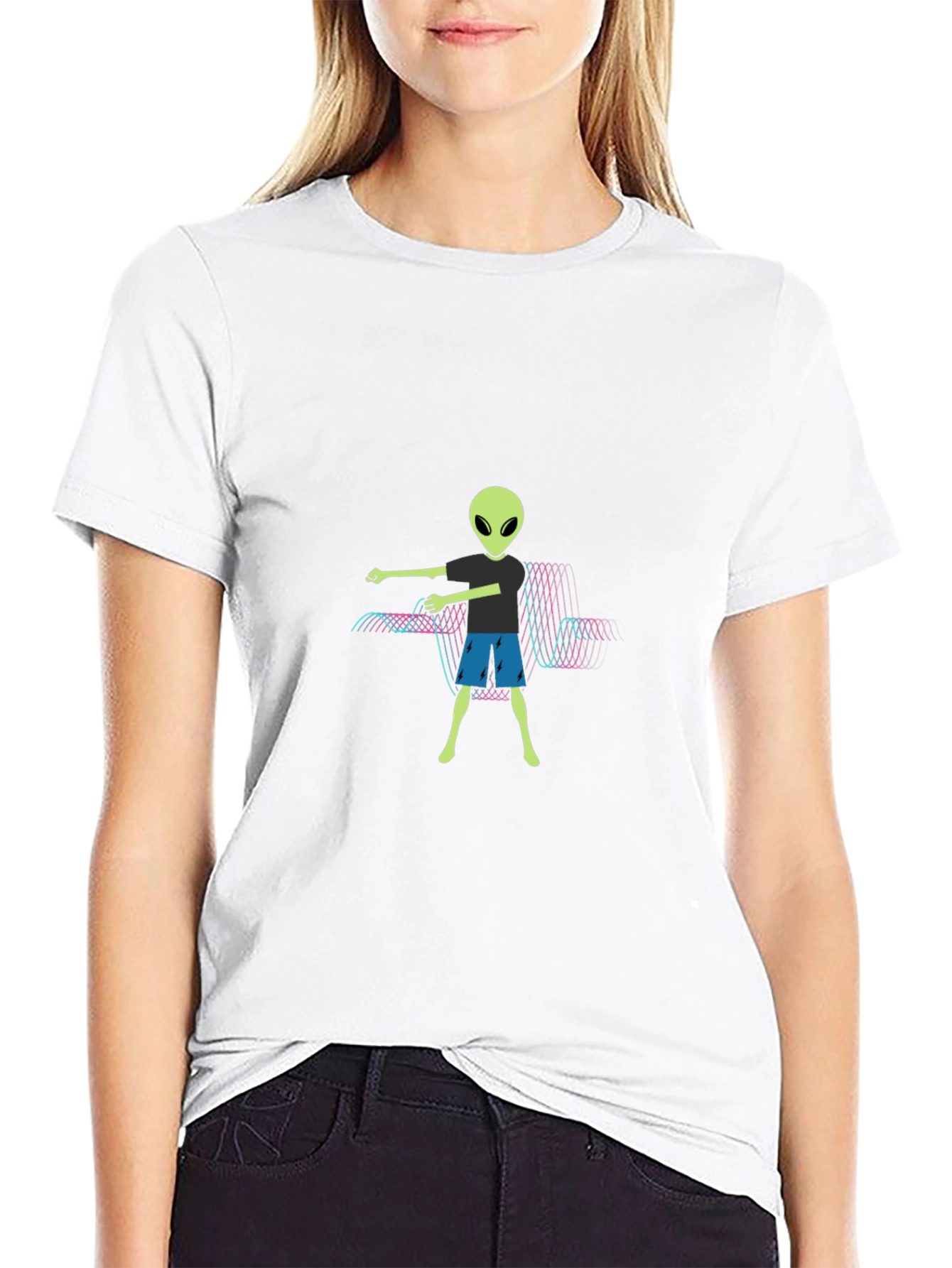 Alien Graphic Tee - Mens Black T-Shirt