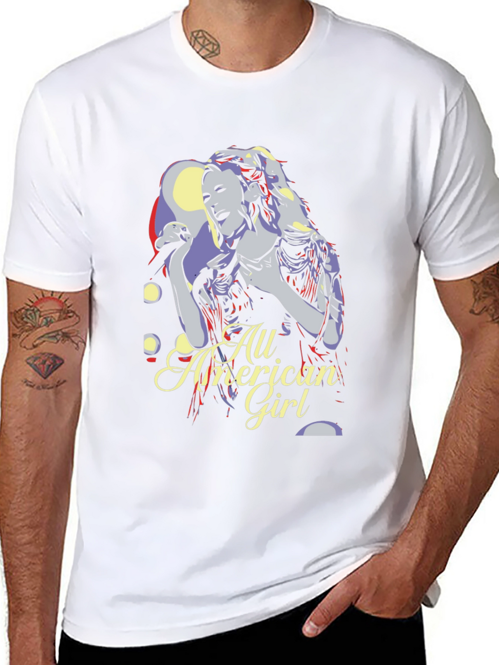 All American Girl Graphic Tee - Black