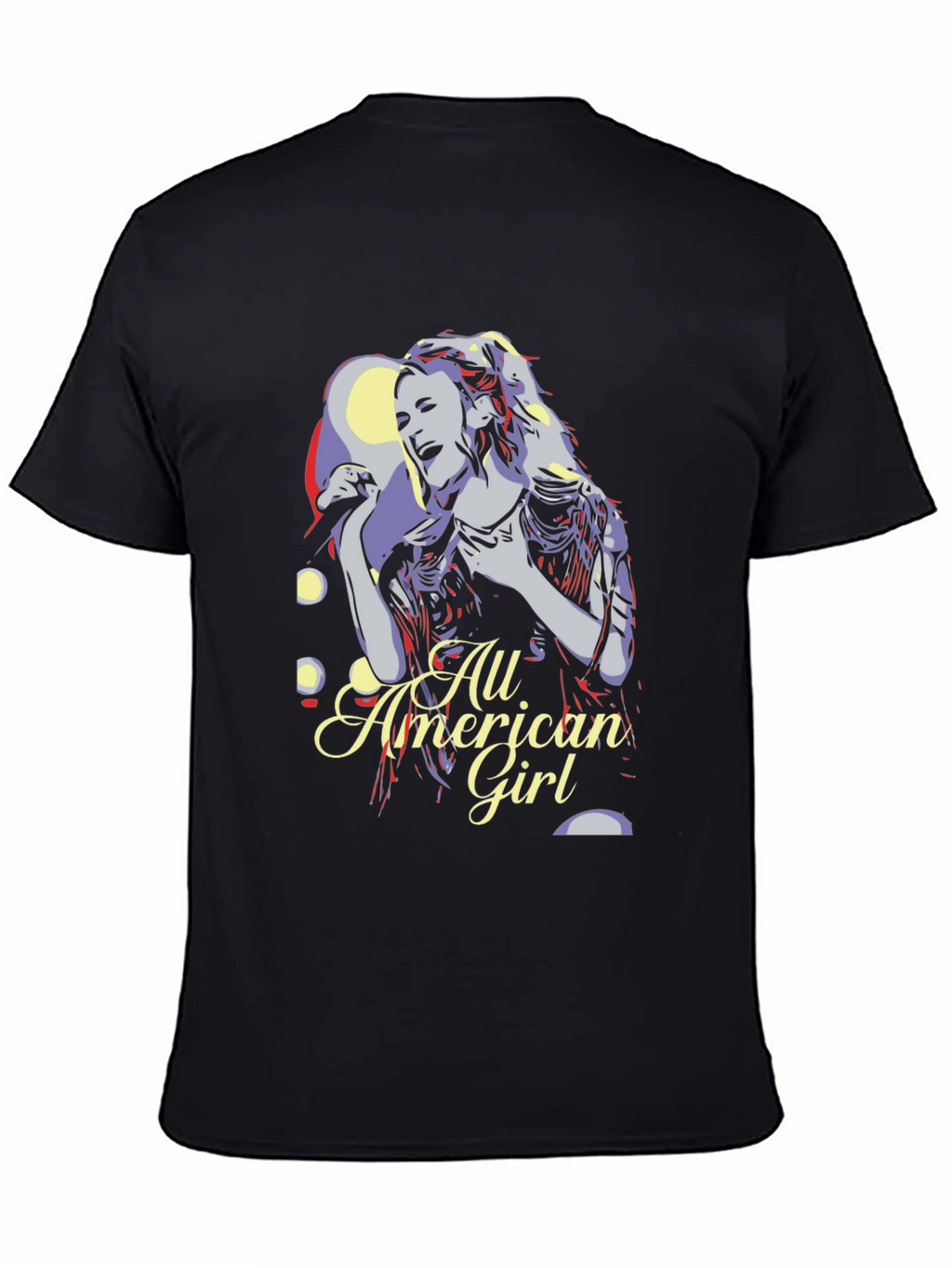 All American Girl Graphic Tee - Black