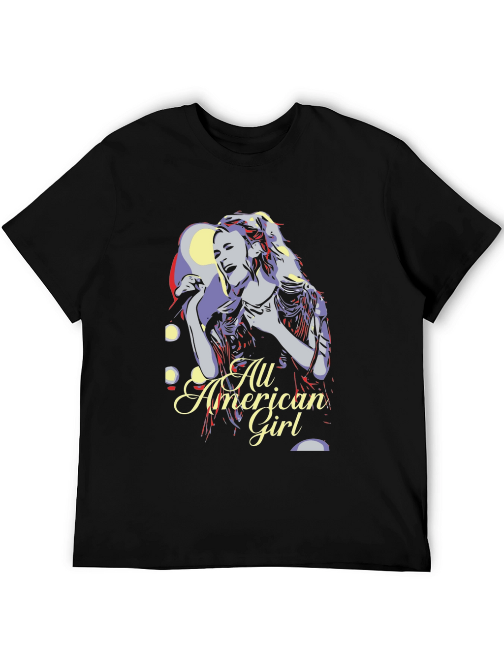 All American Girl Graphic Tee - Black