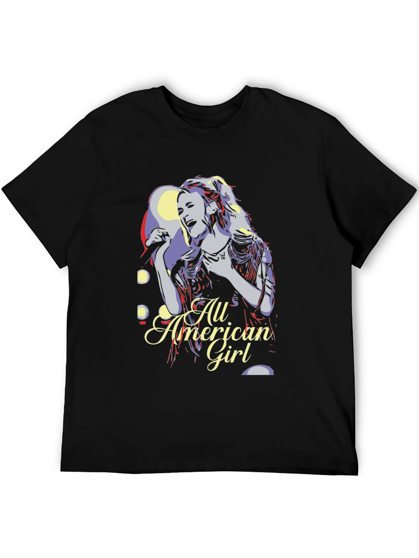 All American Girl Graphic Tee - Black