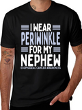 I Wear Periwinkle Esophageal Cancer Awareness T-Shirt