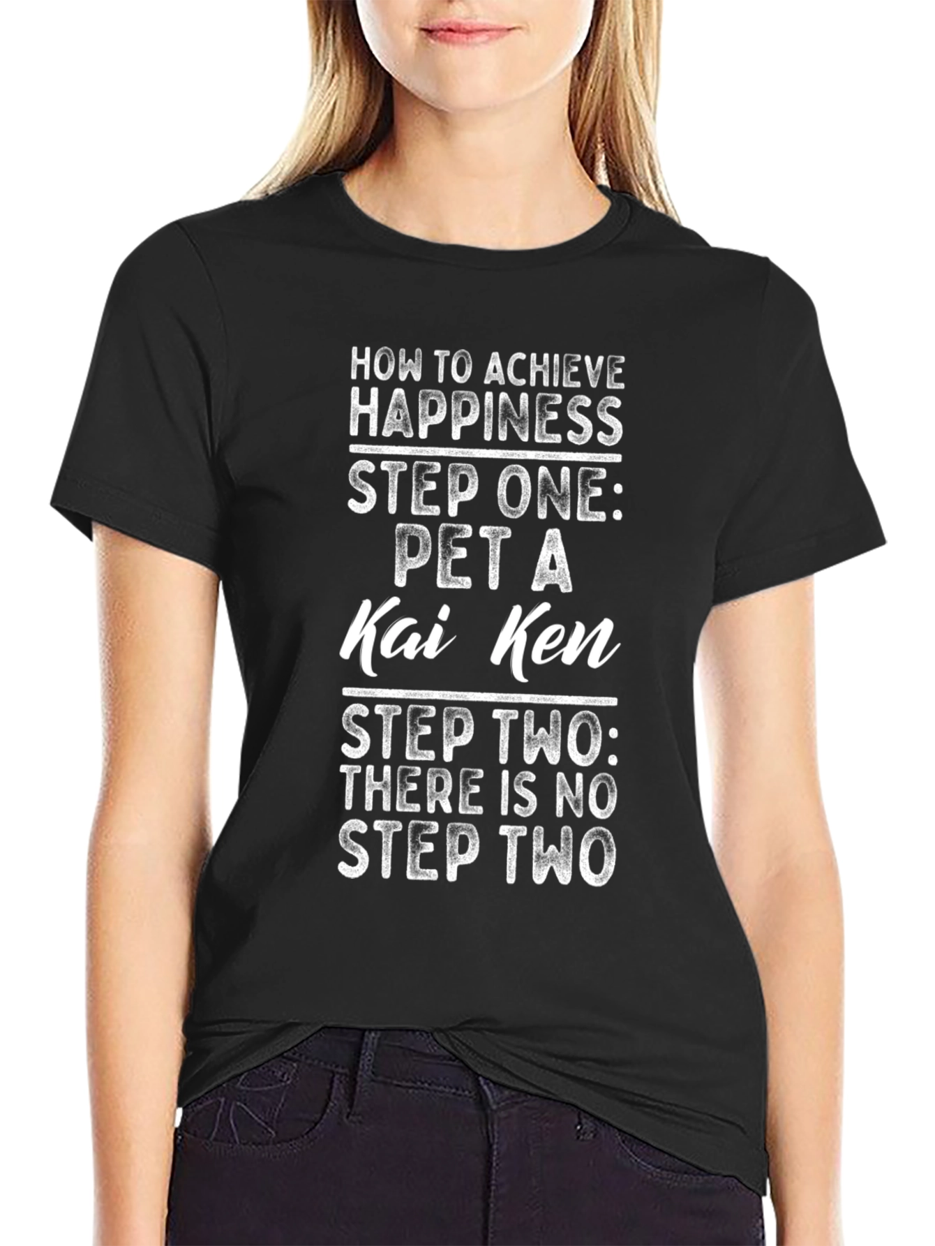 Pet a Kai Ken T-Shirt - Happiness Achieved!