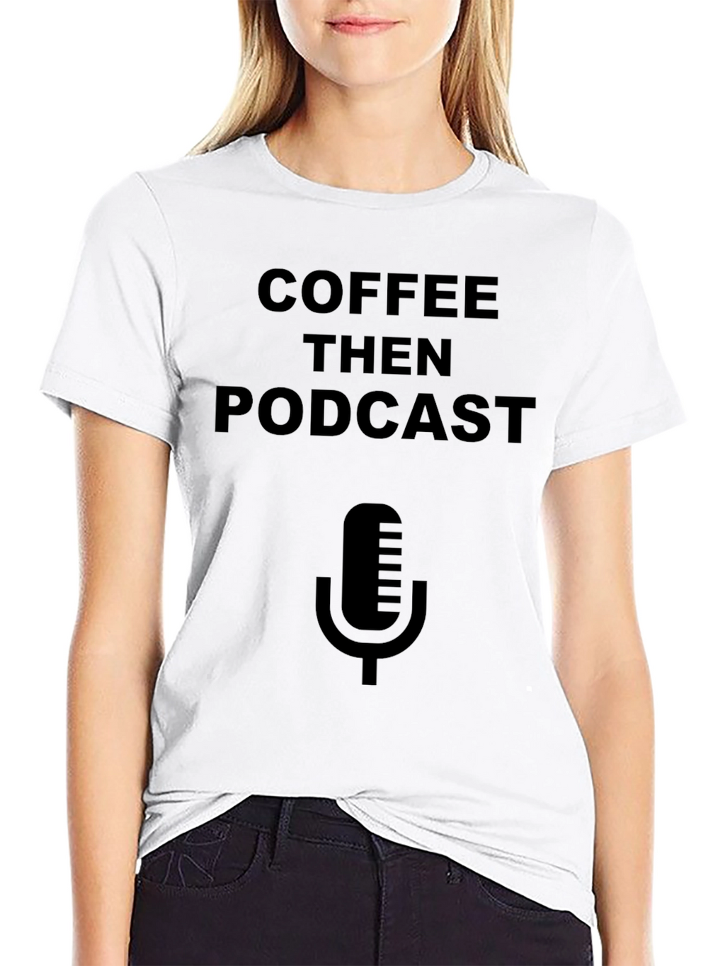 Coffee Then Podcast Graphic T-Shirt