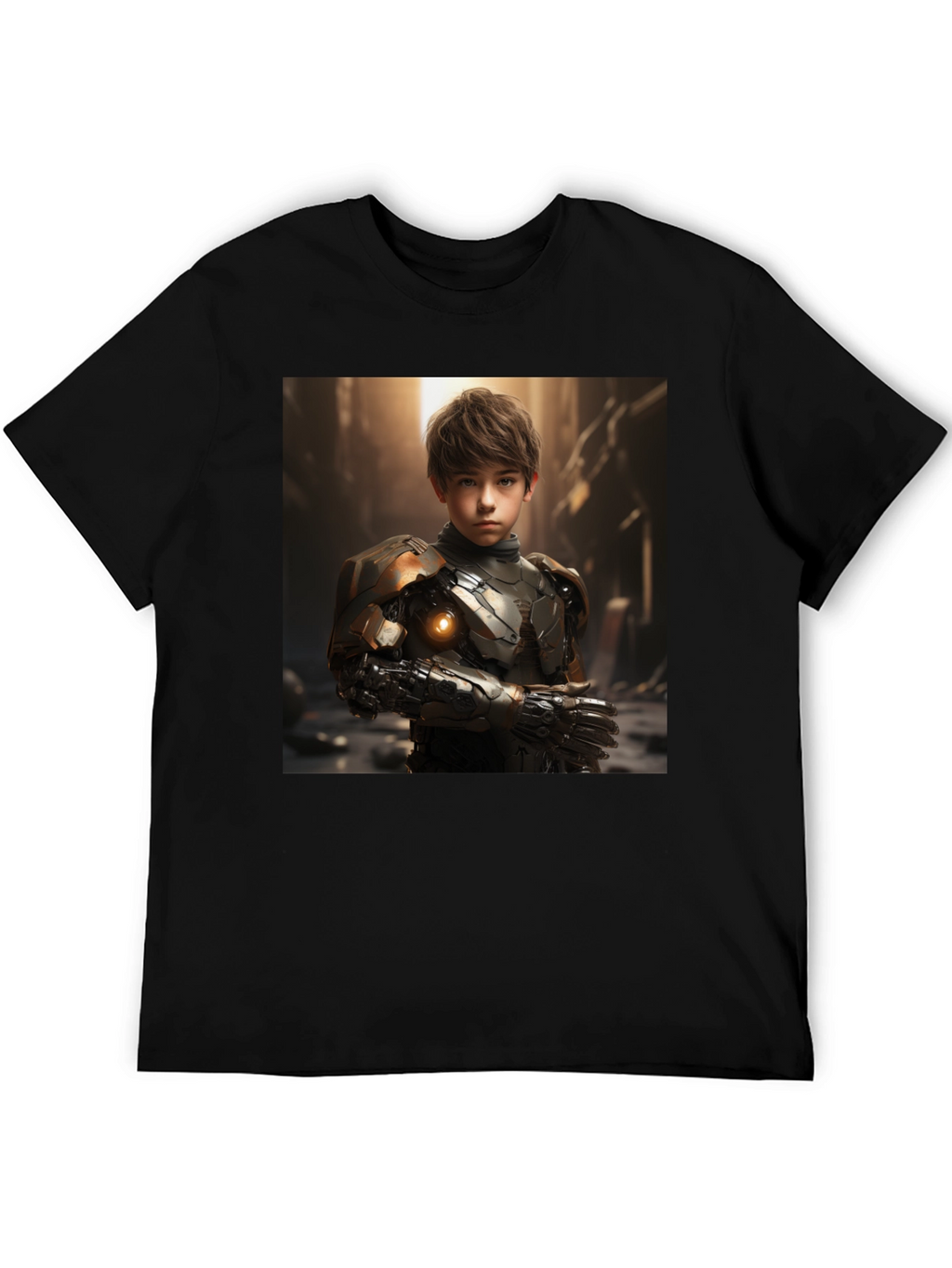 Cyberpunk Boy T-Shirt - Sci-Fi Futuristic Style