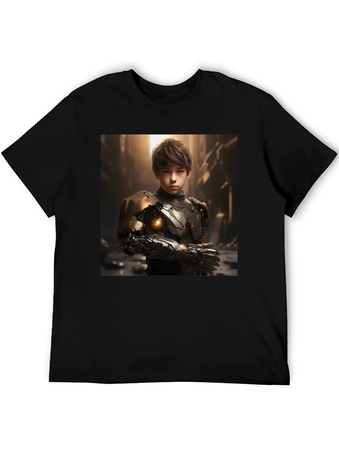 Cyberpunk Boy T-Shirt - Sci-Fi Futuristic Style