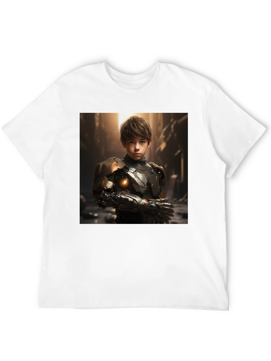 Cyberpunk Boy T-Shirt - Sci-Fi Futuristic Style