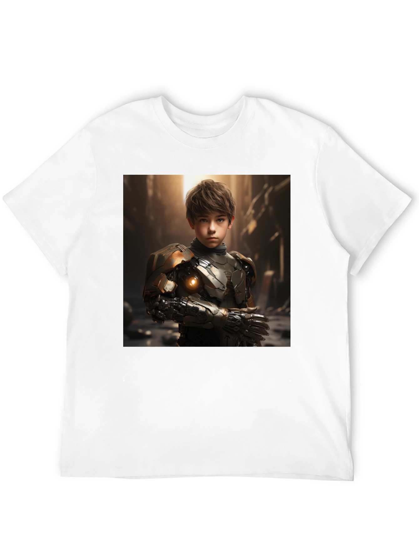 Cyberpunk Boy T-Shirt - Sci-Fi Futuristic Style