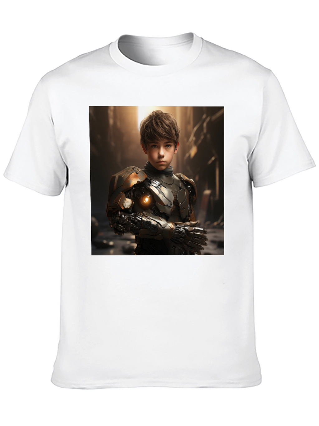 Cyberpunk Boy T-Shirt - Sci-Fi Futuristic Style