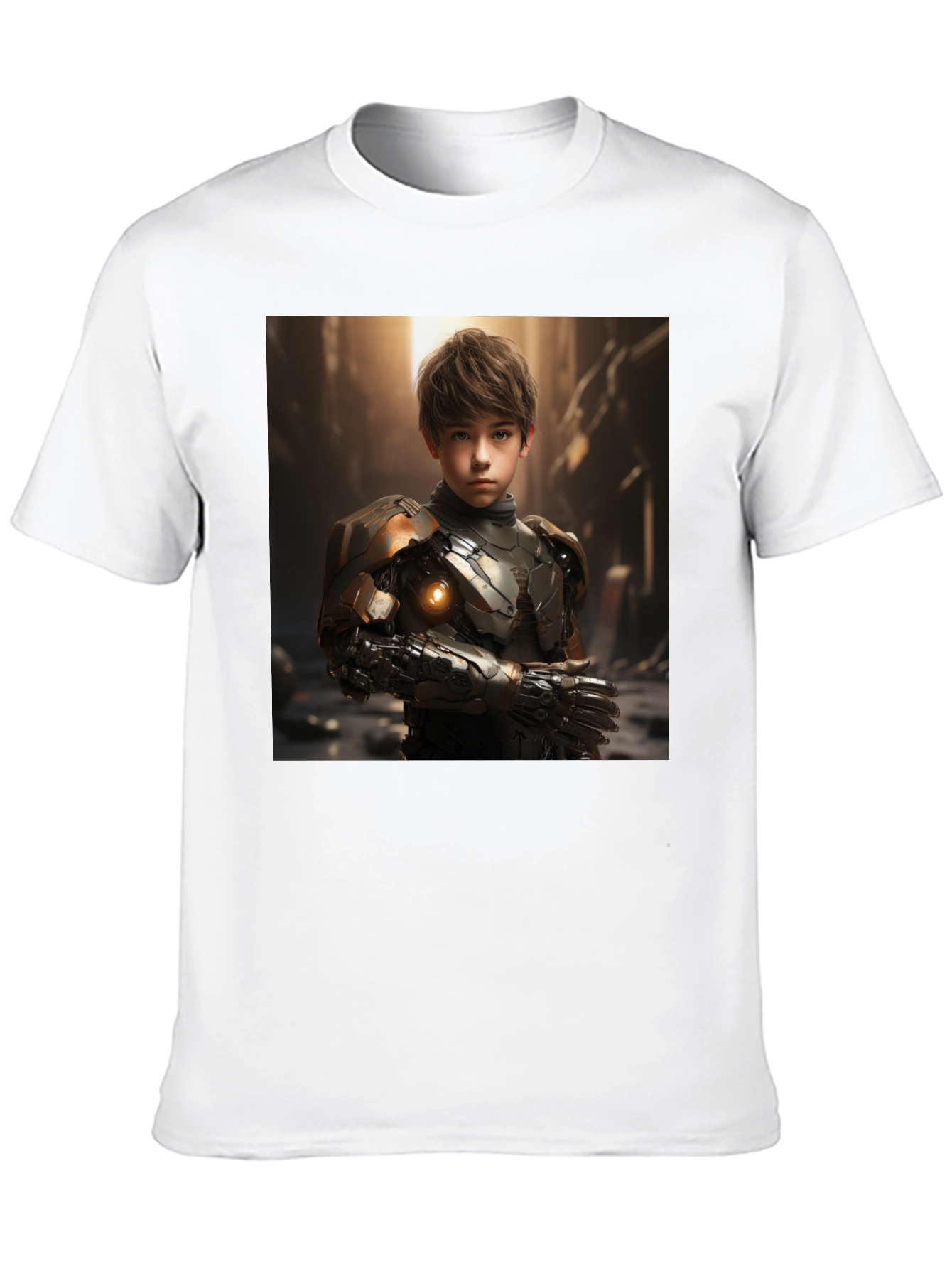 Cyberpunk Boy T-Shirt - Sci-Fi Futuristic Style