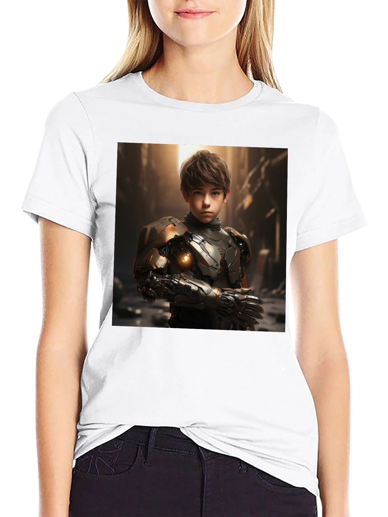 Cyberpunk Boy T-Shirt - Sci-Fi Futuristic Style