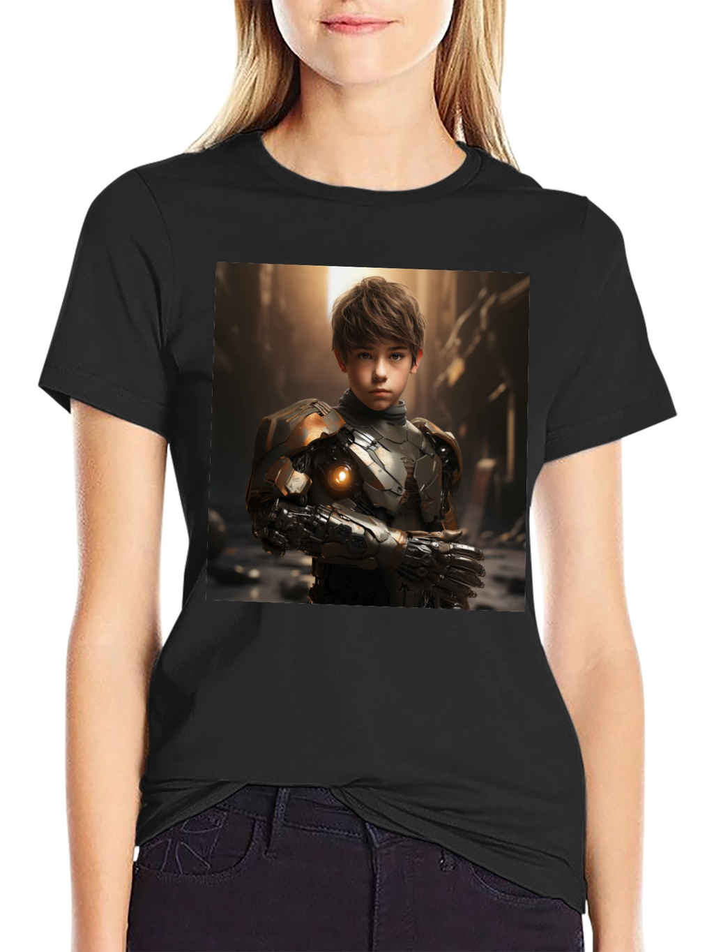 Cyberpunk Boy T-Shirt - Sci-Fi Futuristic Style
