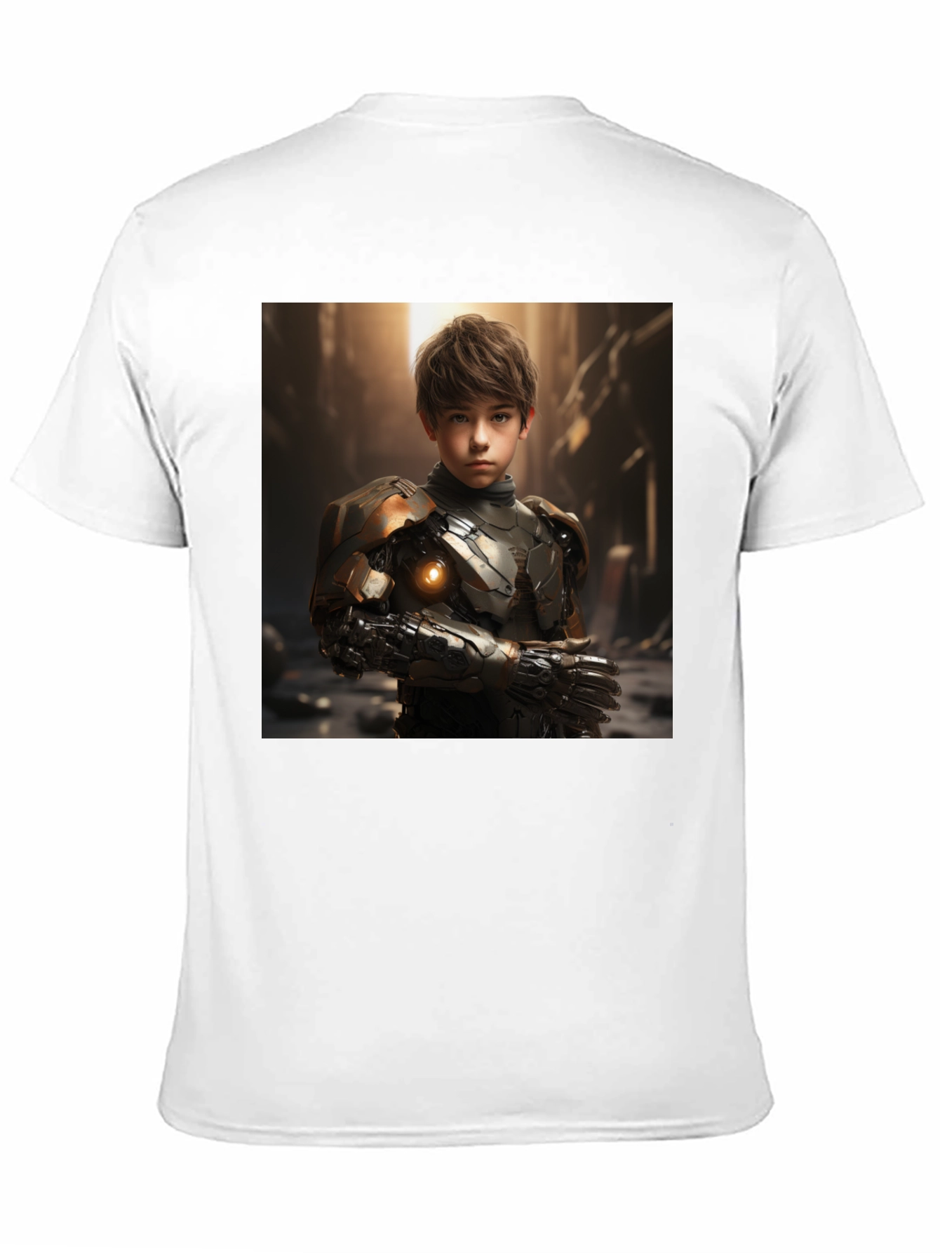 Cyberpunk Boy T-Shirt - Sci-Fi Futuristic Style