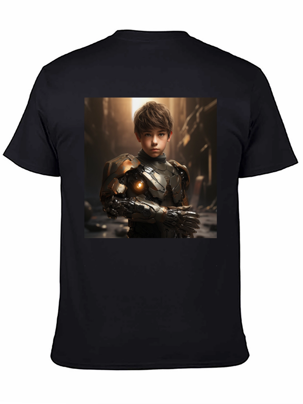 Cyberpunk Boy T-Shirt - Sci-Fi Futuristic Style