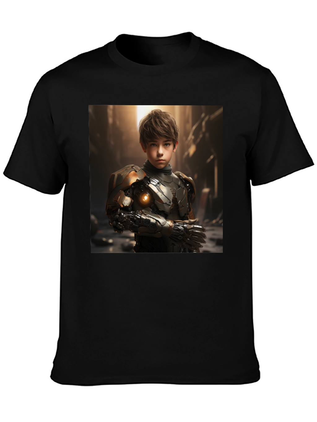 Cyberpunk Boy T-Shirt - Sci-Fi Futuristic Style