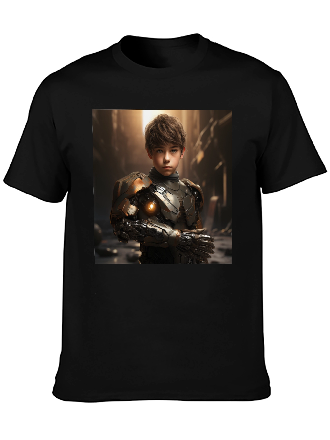 Cyberpunk Boy T-Shirt - Sci-Fi Futuristic Style