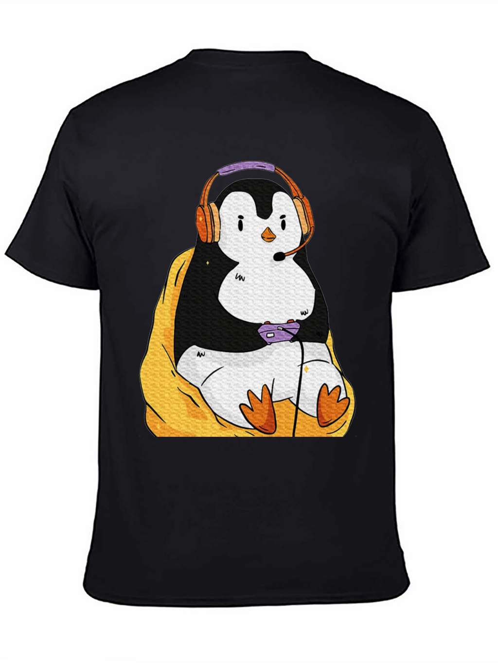 Gaming Penguin Graphic T-Shirt
