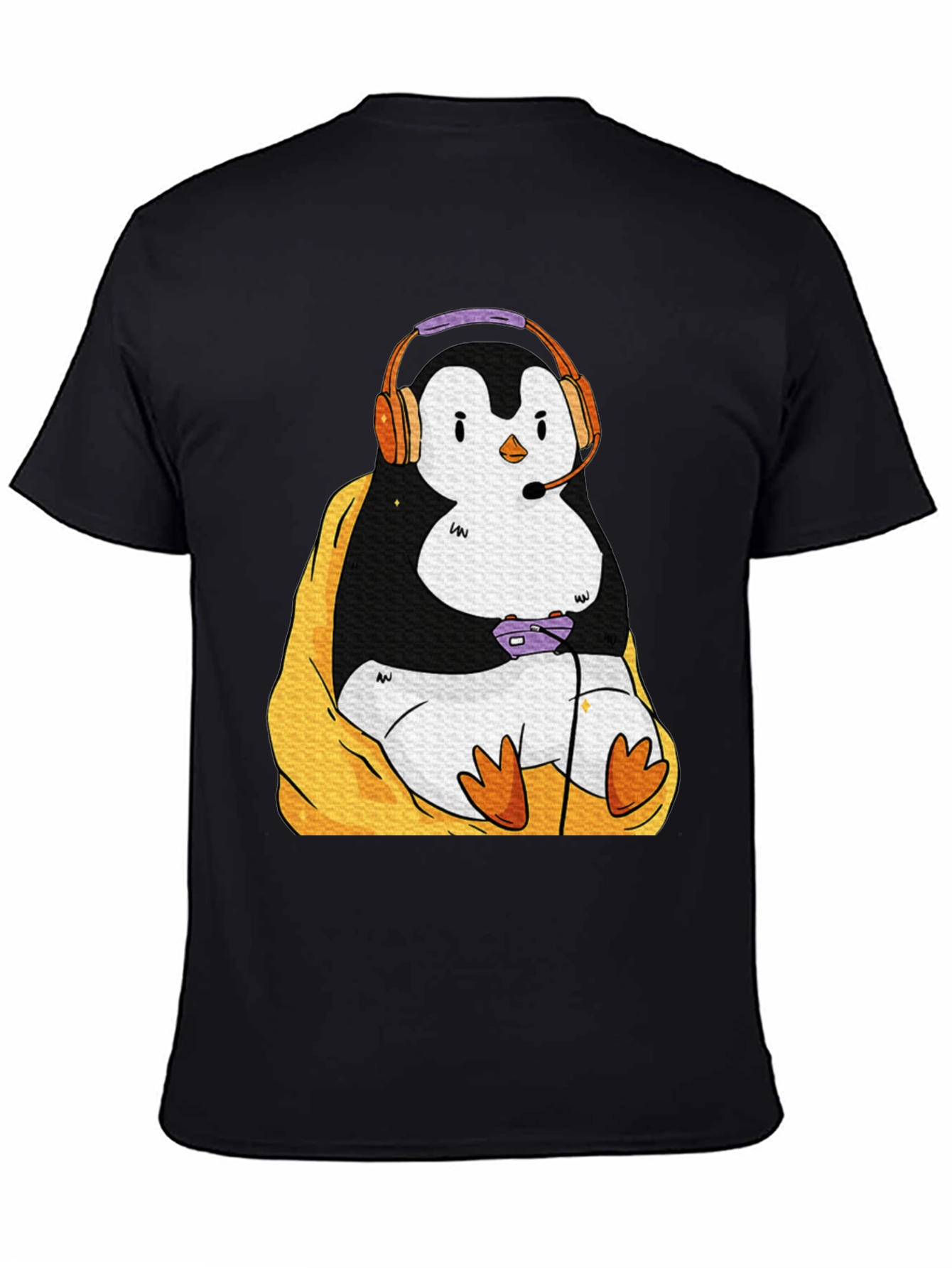 Gaming Penguin Graphic T-Shirt