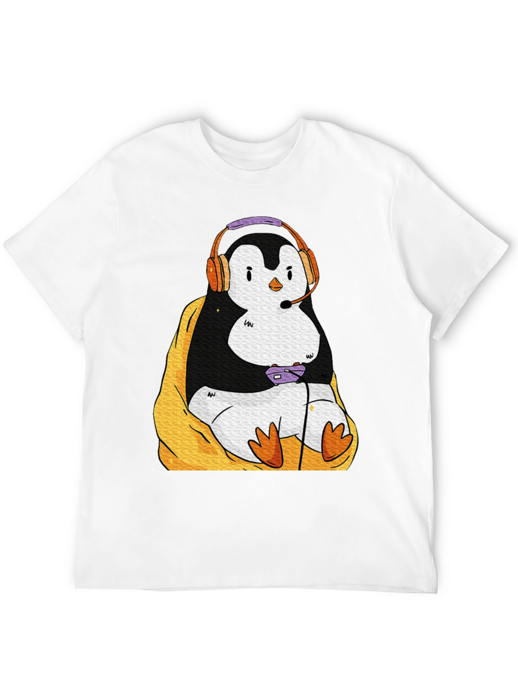 Gaming Penguin Graphic T-Shirt