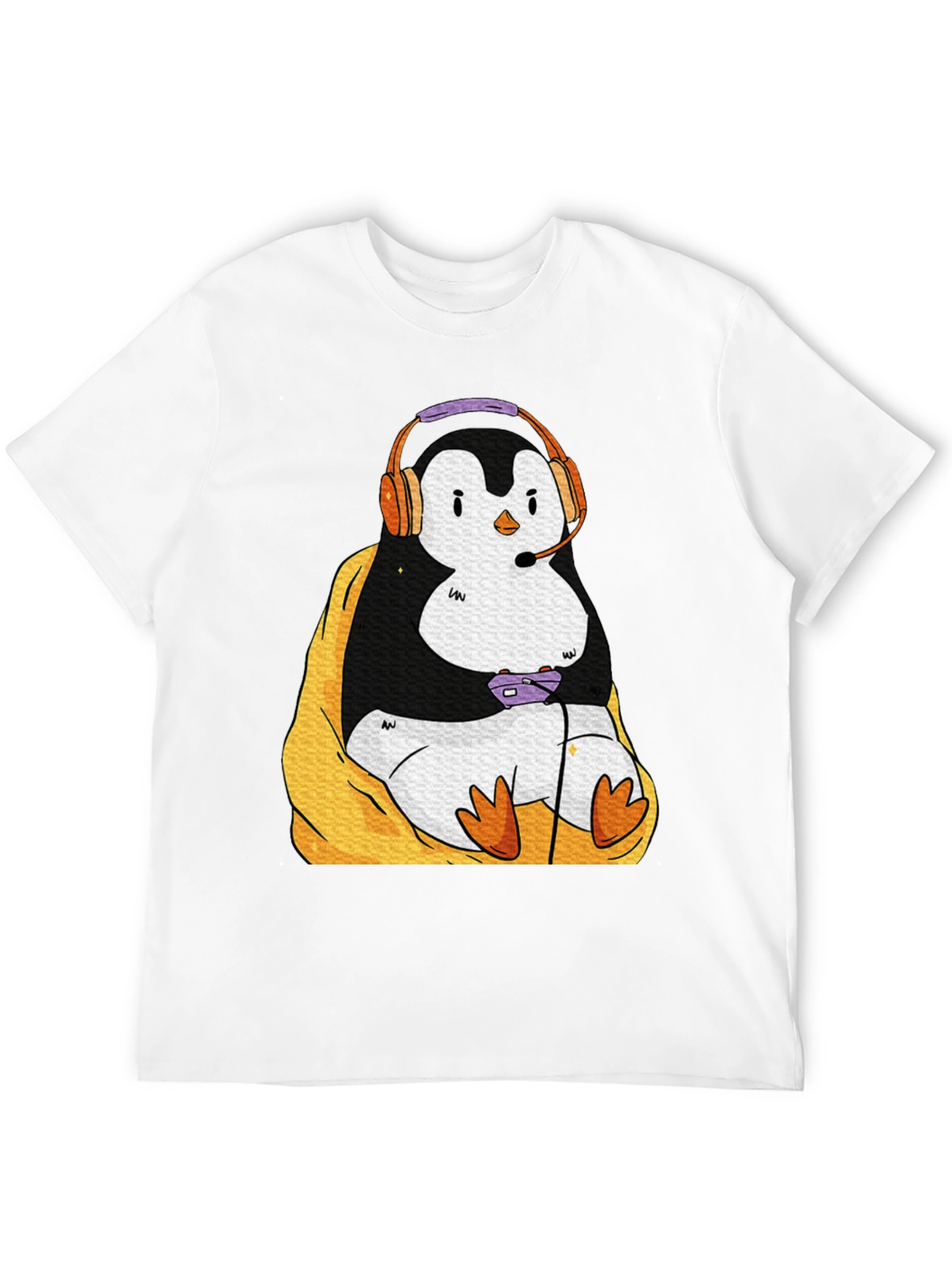 Gaming Penguin Graphic T-Shirt
