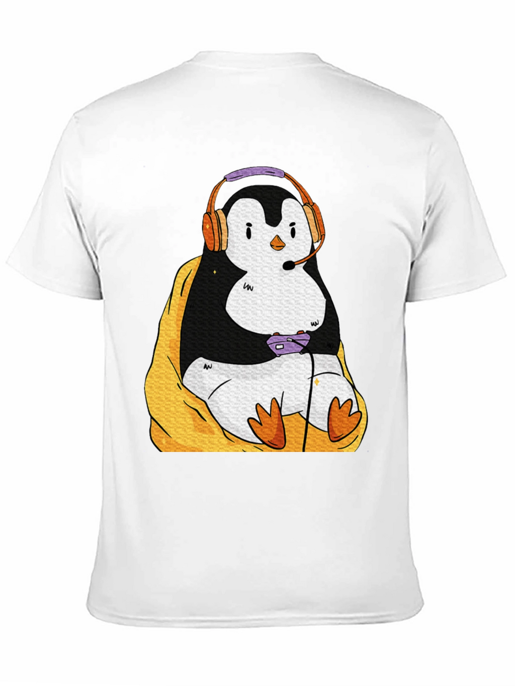 Gaming Penguin Graphic T-Shirt