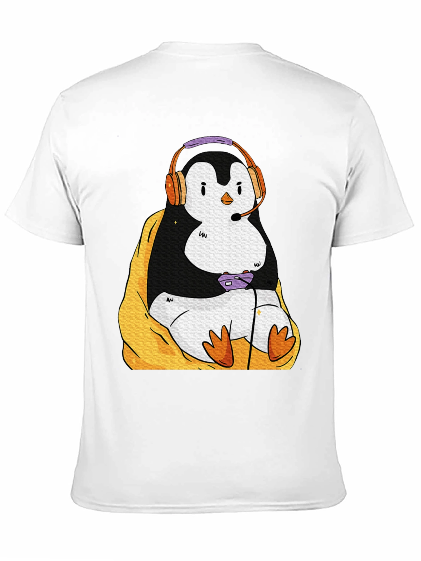 Gaming Penguin Graphic T-Shirt