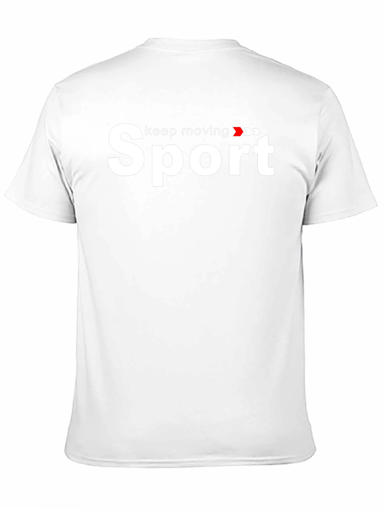 Sport Keep Moving Graphic Black T-Shirt
