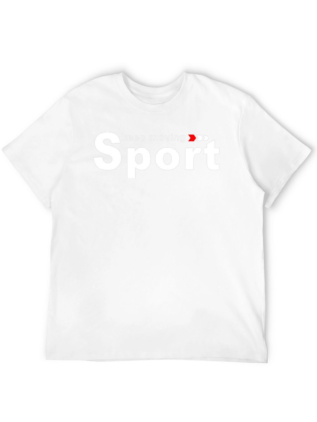 Sport Keep Moving Graphic Black T-Shirt