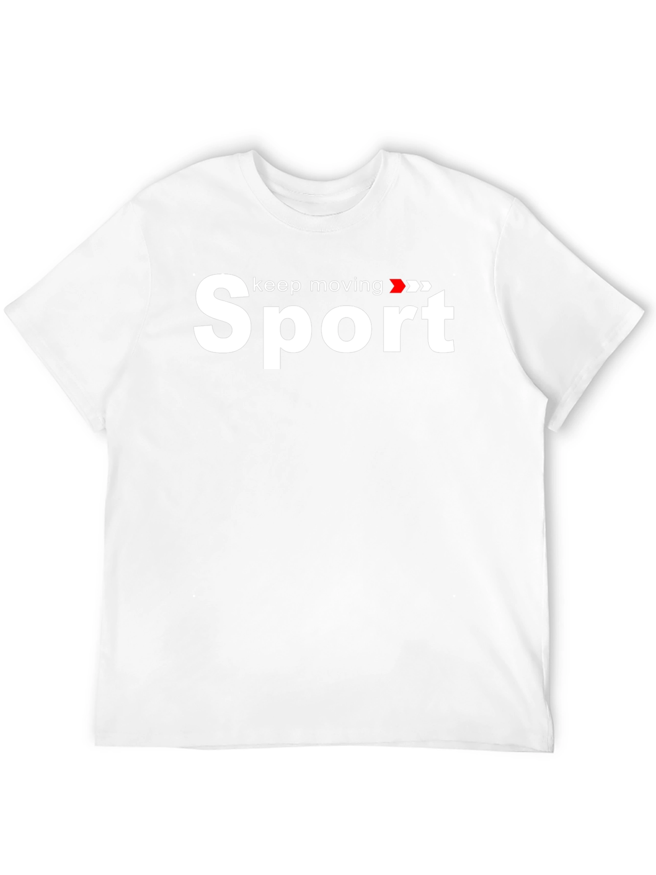 Sport Keep Moving Graphic Black T-Shirt