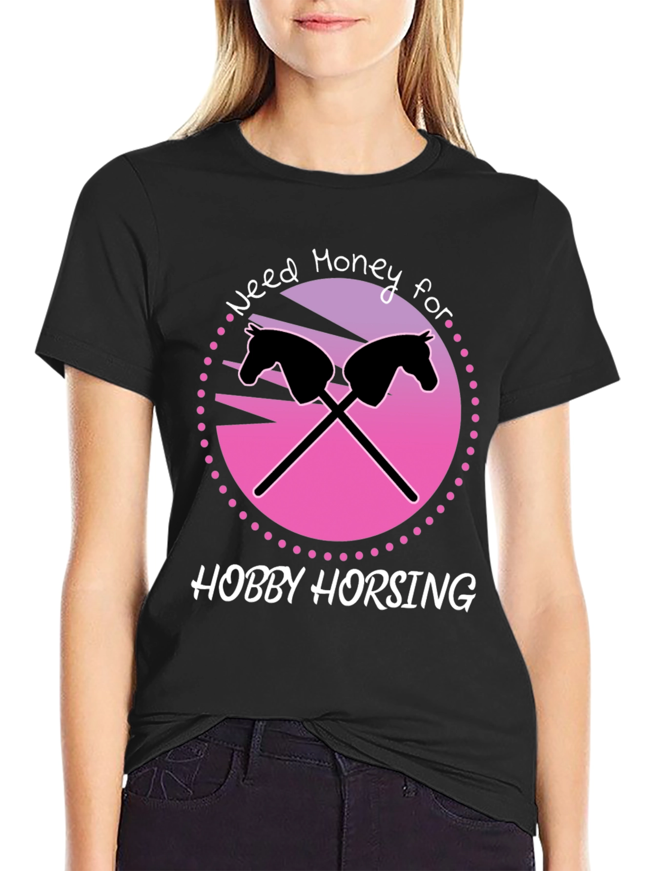 Hobby Horsing Graphic T-Shirt